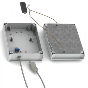 Petra-9 MIMO 2x2 BOX - Широкополосная панельная 2G/3G/4G антенна АНТЭКС с боксом для 3G и 4G модема (10.5 dBi)