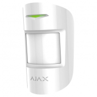 Датчик движения и разбития стекол Ajax CombiProtect (White)